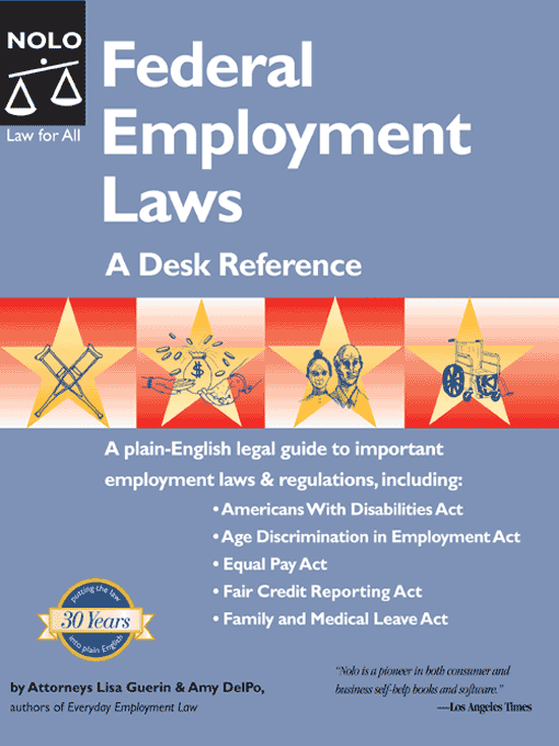 Title details for Federal Employment Laws by Amy DelPo - Wait list
